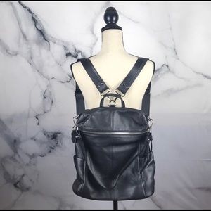 Leather backpack